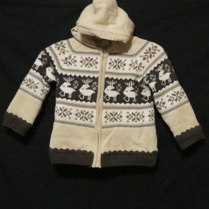 CHEROKEE | size 6 | Kids Sherpa Fleece Lined Zip-Up Hooded Sweater
